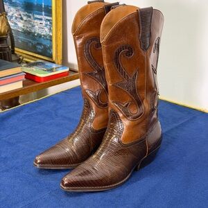 Women's Vintage Nine West Cowboy Boots Size 7